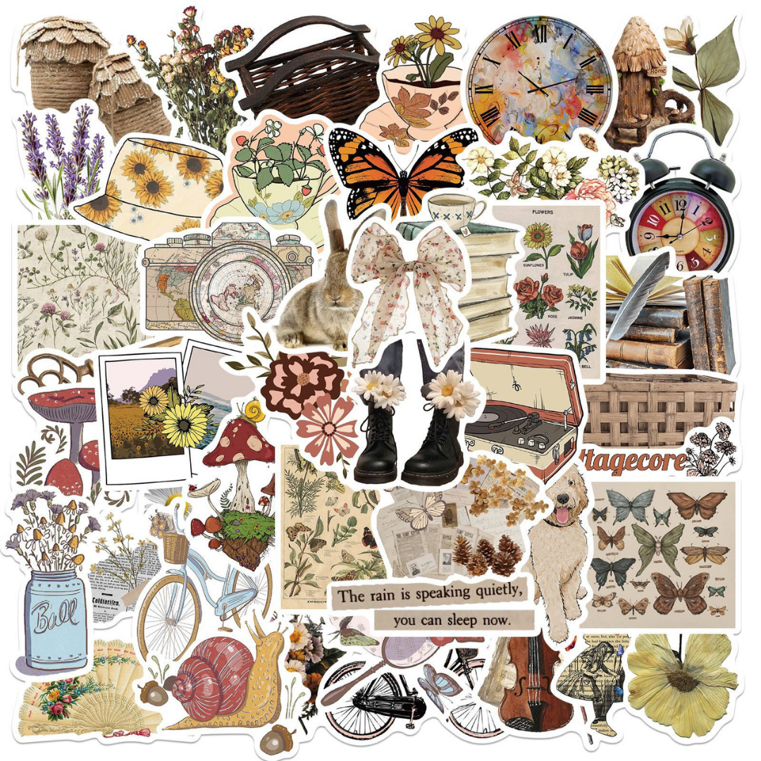Vintage Memories 50 Pack Stickers