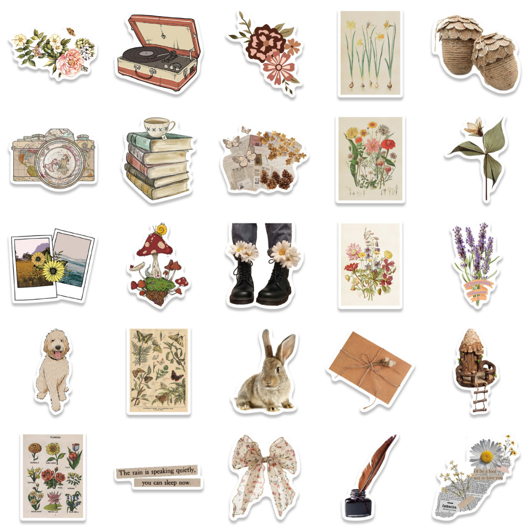 Vintage Memories 50 Pack Stickers