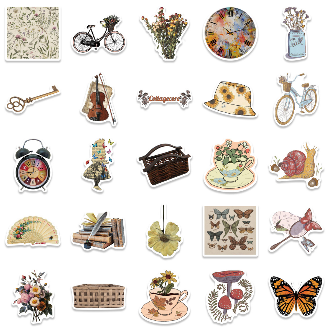 Vintage Memories 50 Pack Stickers