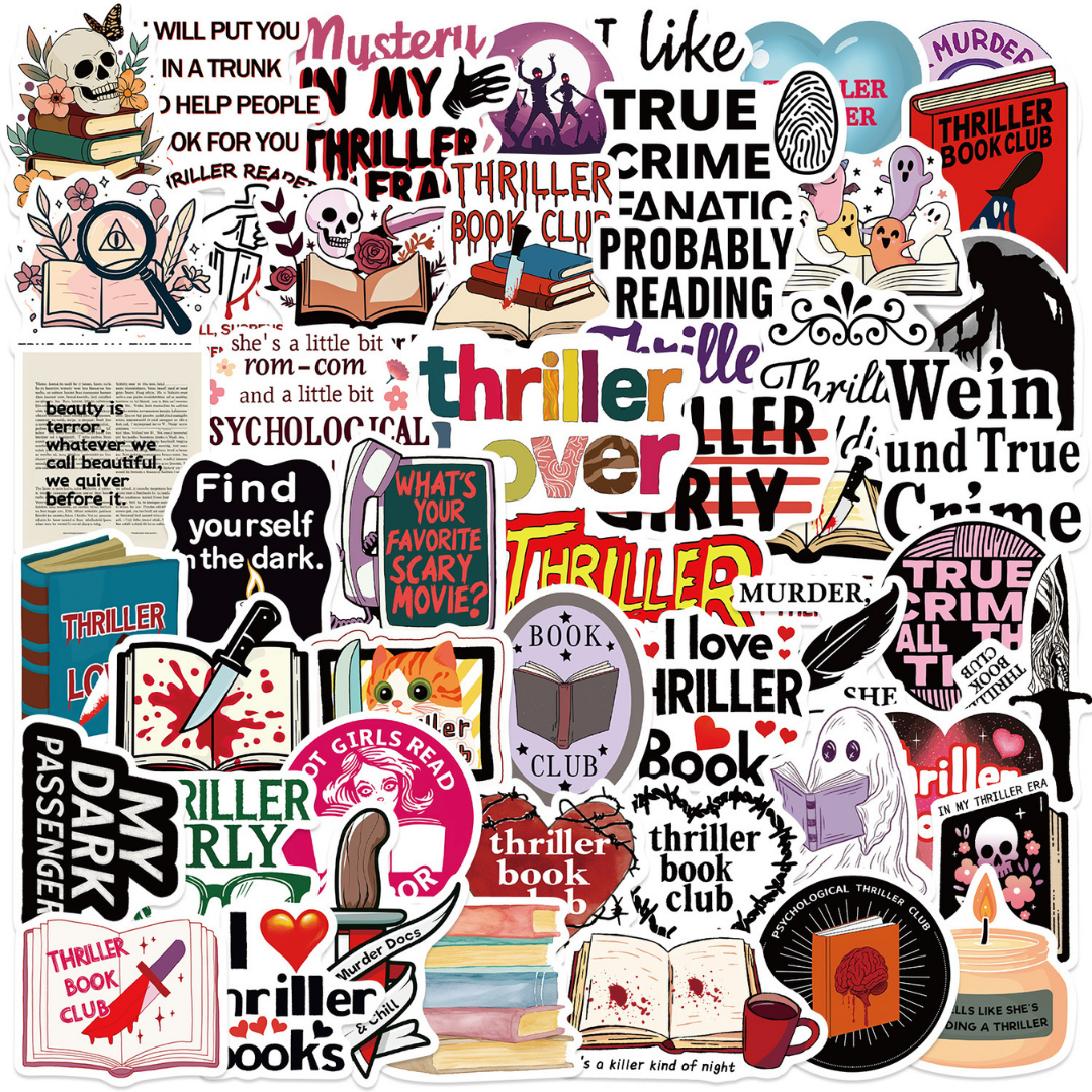 True Crime Fan 50 Pack Stickers
