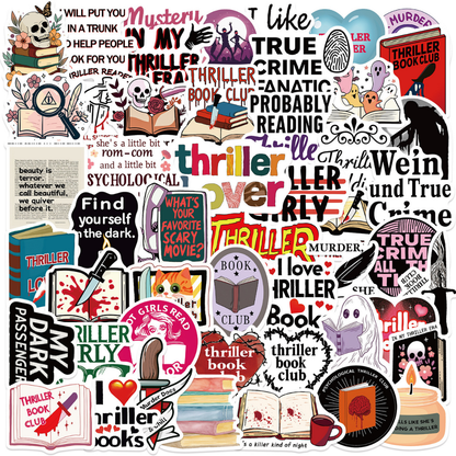 True Crime Fan 50 Pack Stickers