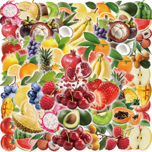 Delicious Fruits 50 Pack Stickers
