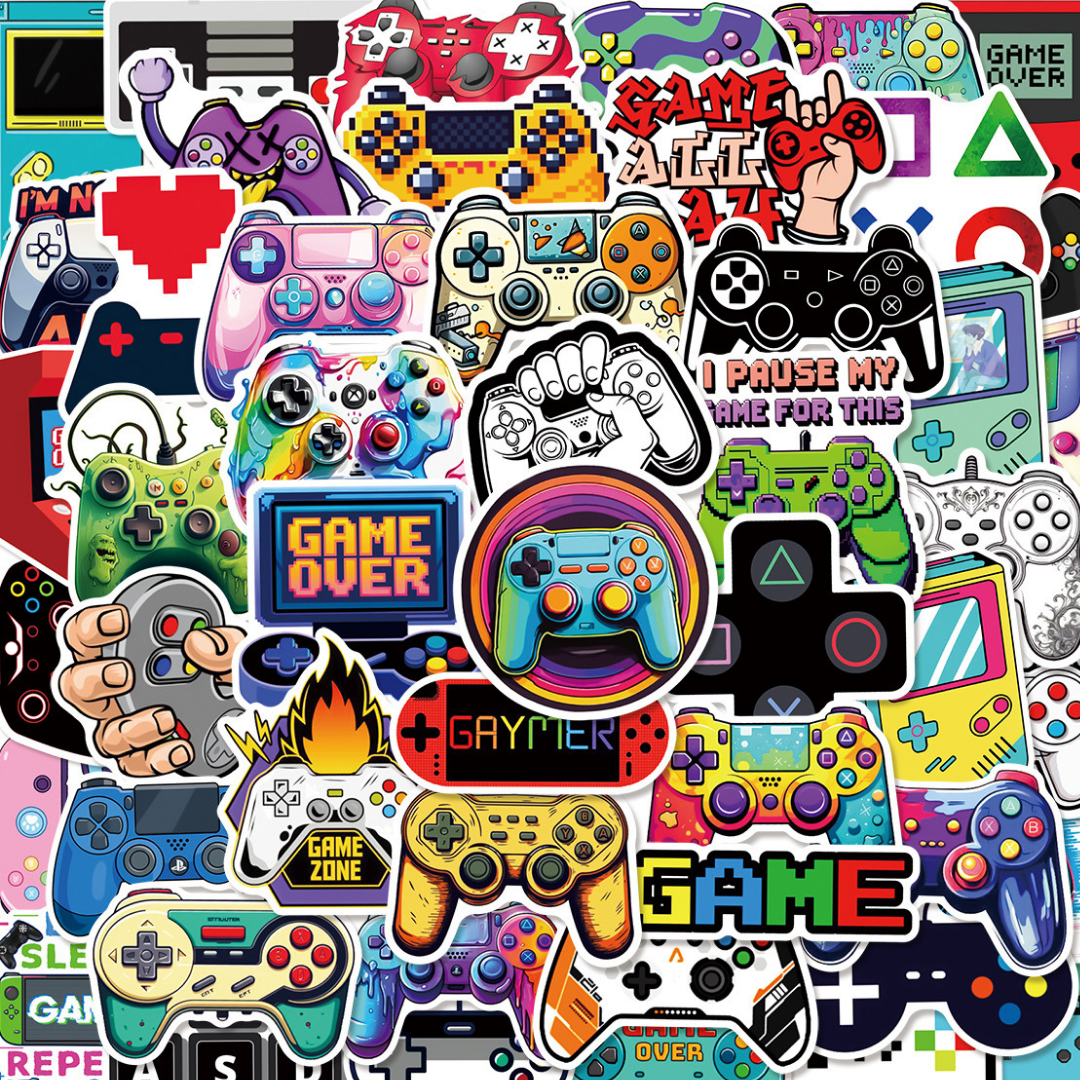 Dat Game Sticker Gamer Mix 50 Pack Stickers – Oziko Stationery Store