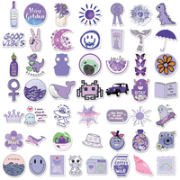 Purple Is My Favourite Colour Stickers
