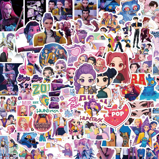 K Pop Huntrix 50 Pack Stickers