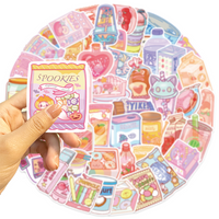 Kawaii Pop Beverages 50 Piece Sticker Pack