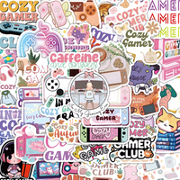 Cozy Gamer 50 Piece Sticker Pack