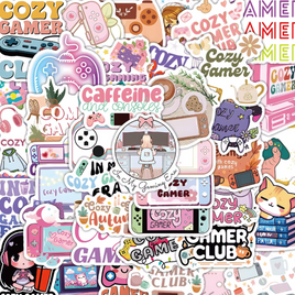 Cozy Gamer 50 Piece Sticker Pack