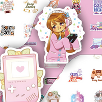 Cozy Gamer 50 Piece Sticker Pack