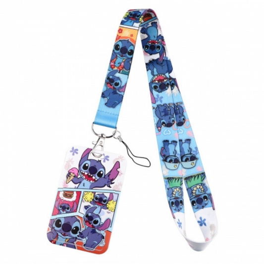 Stitch Comic ID Card and Lanyard