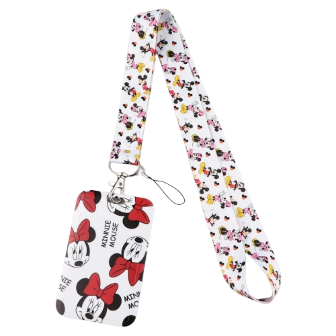 Minnie Mouse ID Card and Lanyard