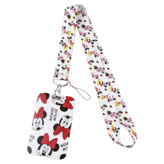 Minnie Mouse ID Card and Lanyard