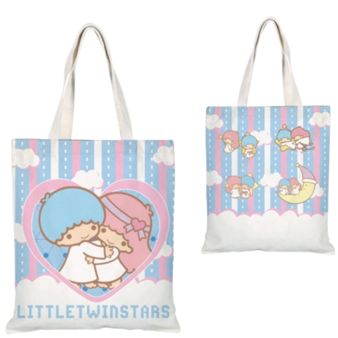 Little Twin Stars Banner Tote Bag