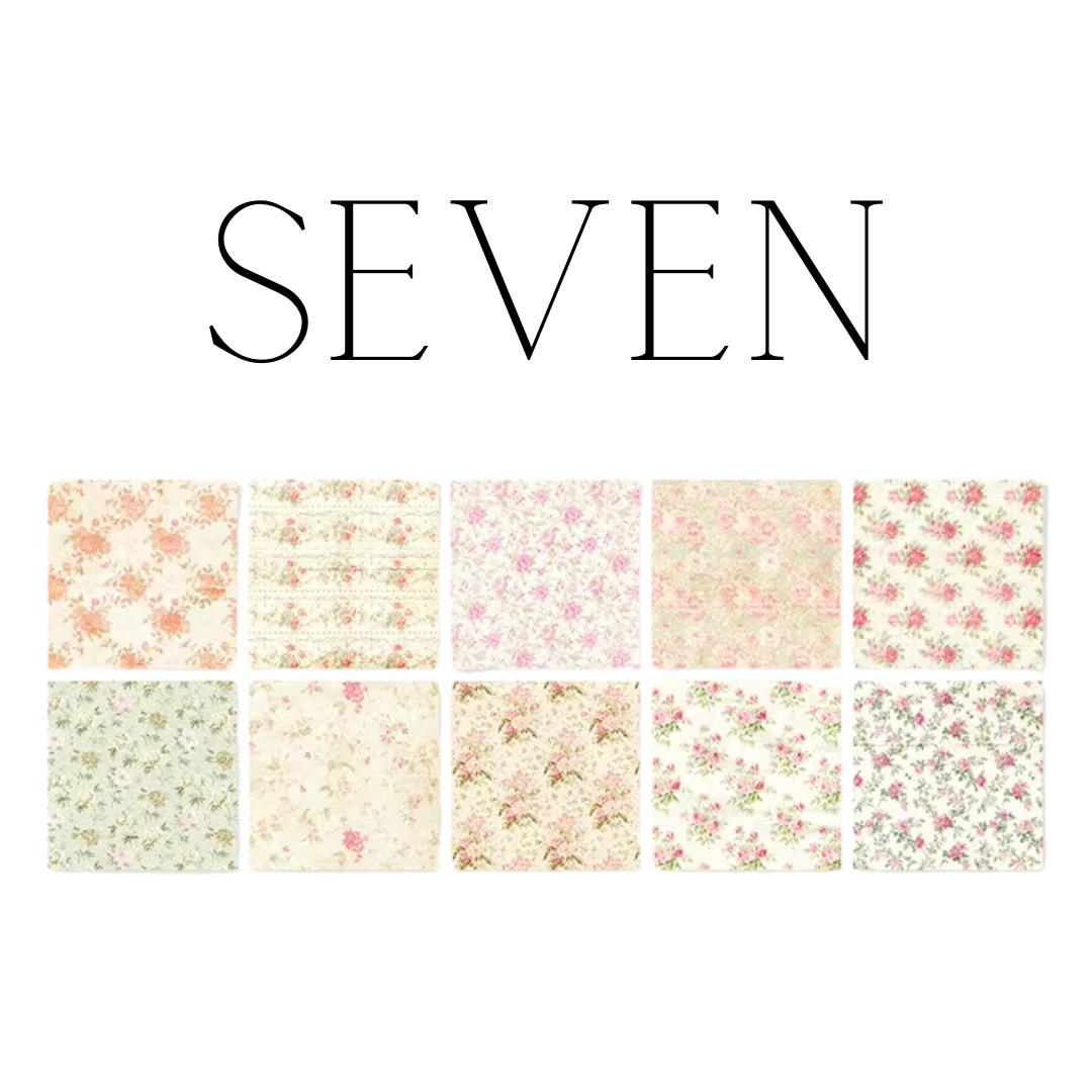 Vintage Flower Garden Craft Papers