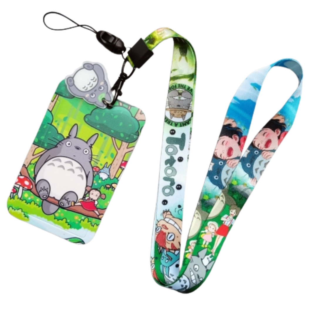 Totoro Forest Friends ID Card and Lanyard