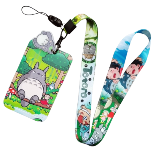 Totoro Forest Friends ID Card and Lanyard