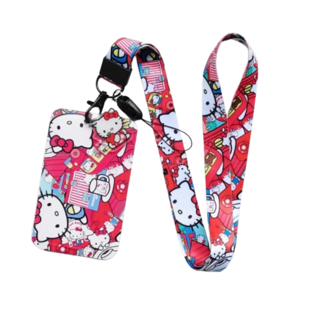 Hello Kitty Red Pop ID Card and Lanyard