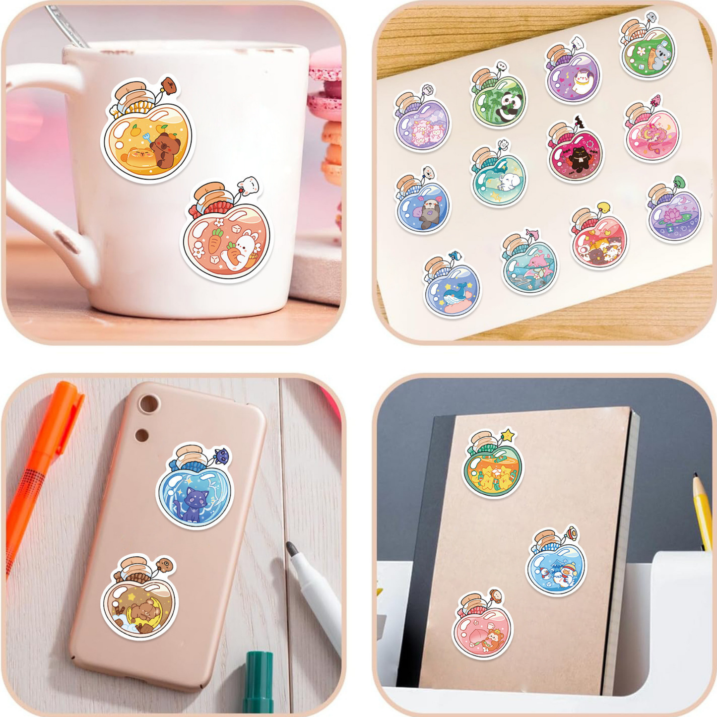Bottled Cuteness 50 Piece Sticker Pack