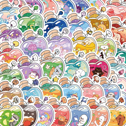 Bottled Cuteness 50 Piece Sticker Pack