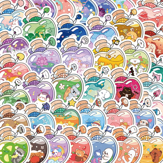 Bottled Cuteness 50 Piece Sticker Pack