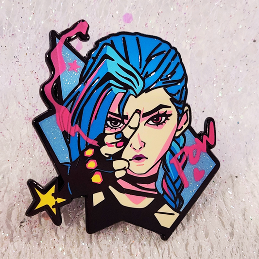Jinx Pow! Arcane Alloy Enamel Pin
