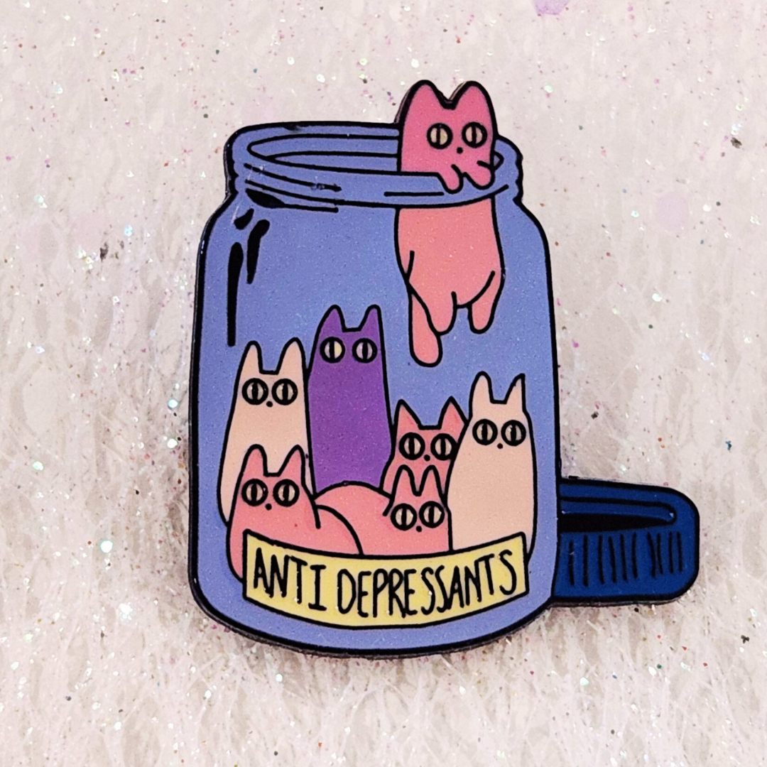 Anti-Catpressants Jar Alloy Pin