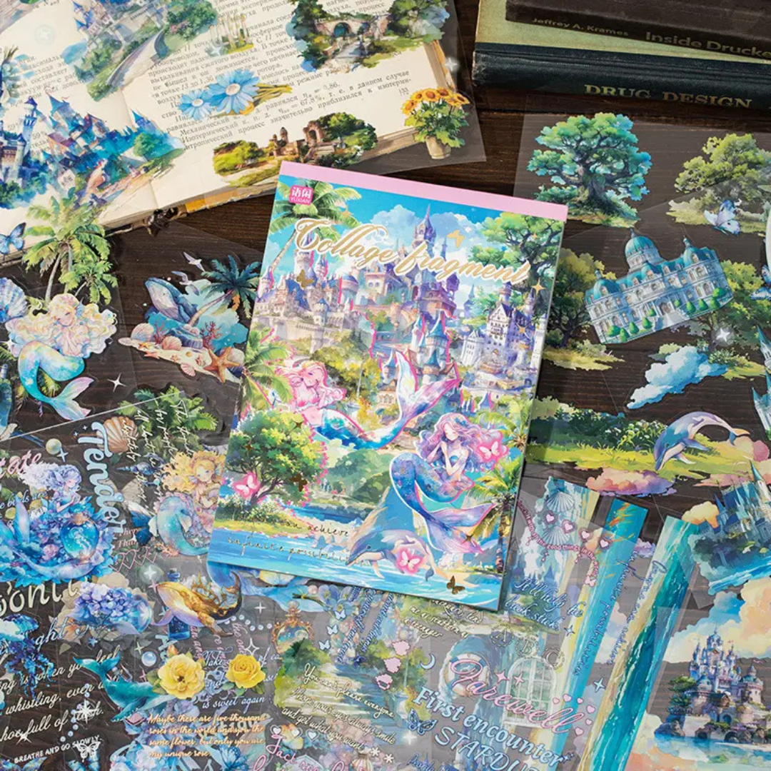 Collage Fragment 100 Piece Sticker Book