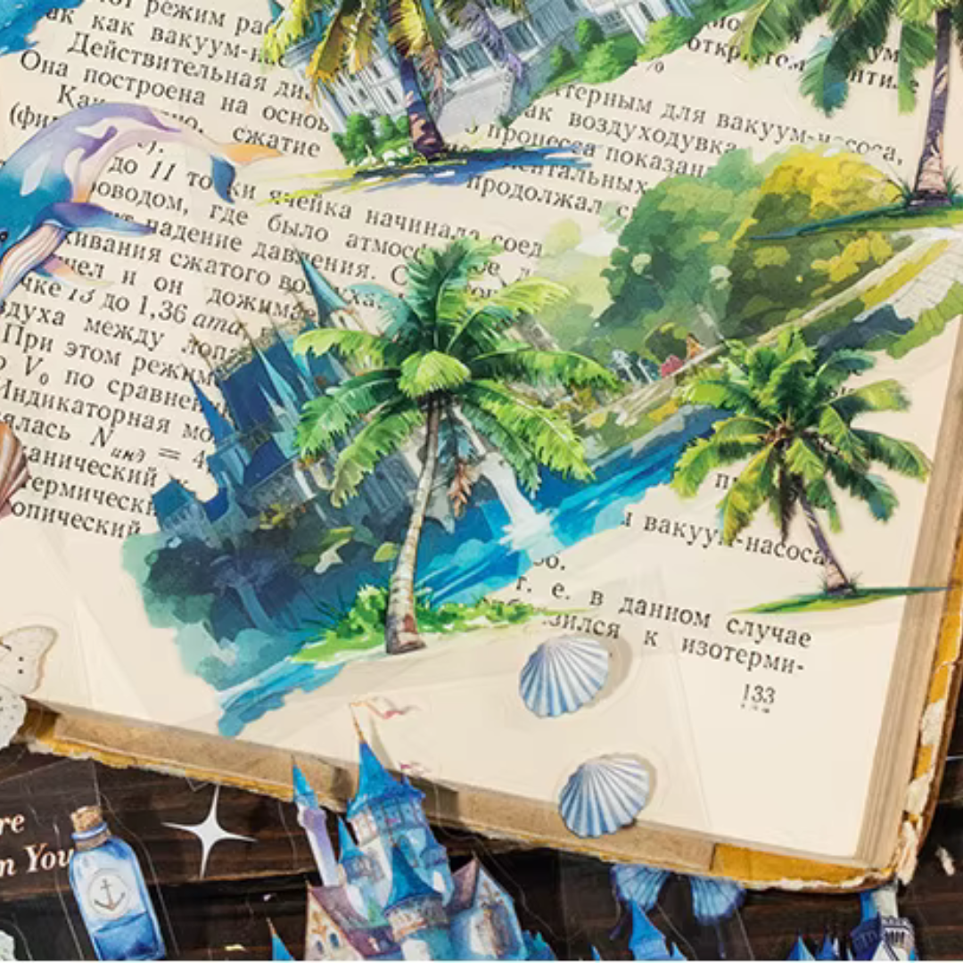 Collage Fragment 100 Piece Sticker Book