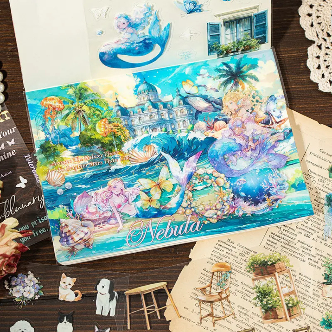 Collage Fragment 100 Piece Sticker Book