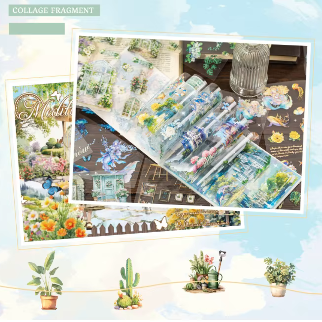 Collage Fragment 100 Piece Sticker Book