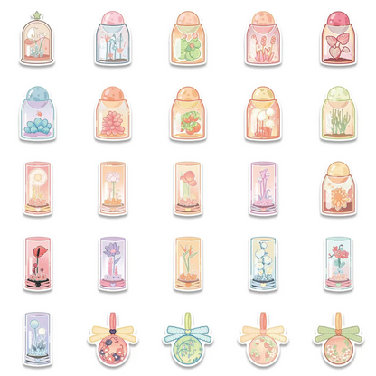 Cute Biomes 50 Piece Sticker Pack