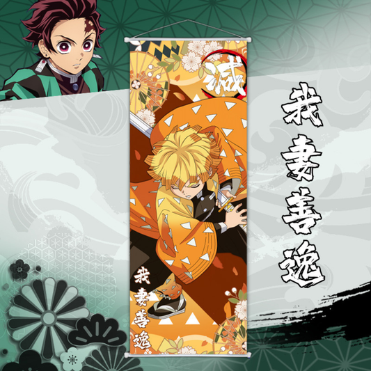 Demon Slayer Zenitsu Agatsuma Wall Scroll