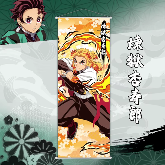 Demon Slayer Kyojuro Rengoku Wall Scroll