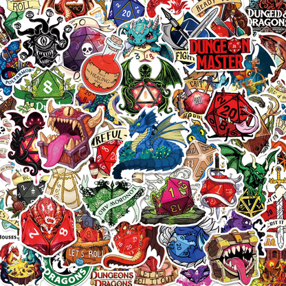 Dungeons & Dragons 50 Piece Sticker Pack