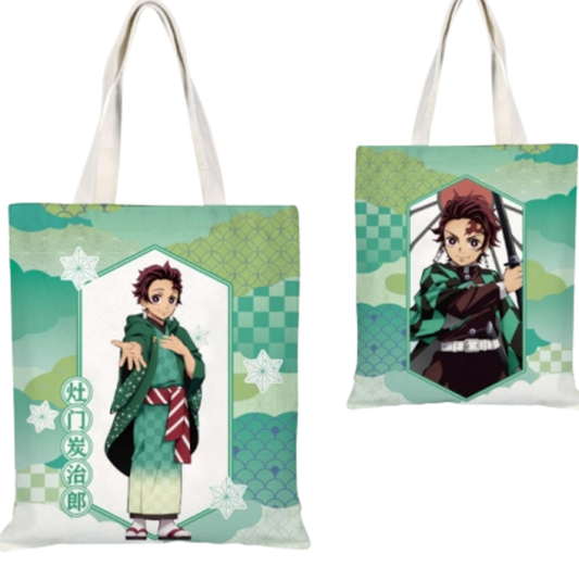 Demon Slayer Tanjiro Kamado Canvas Tote Bag