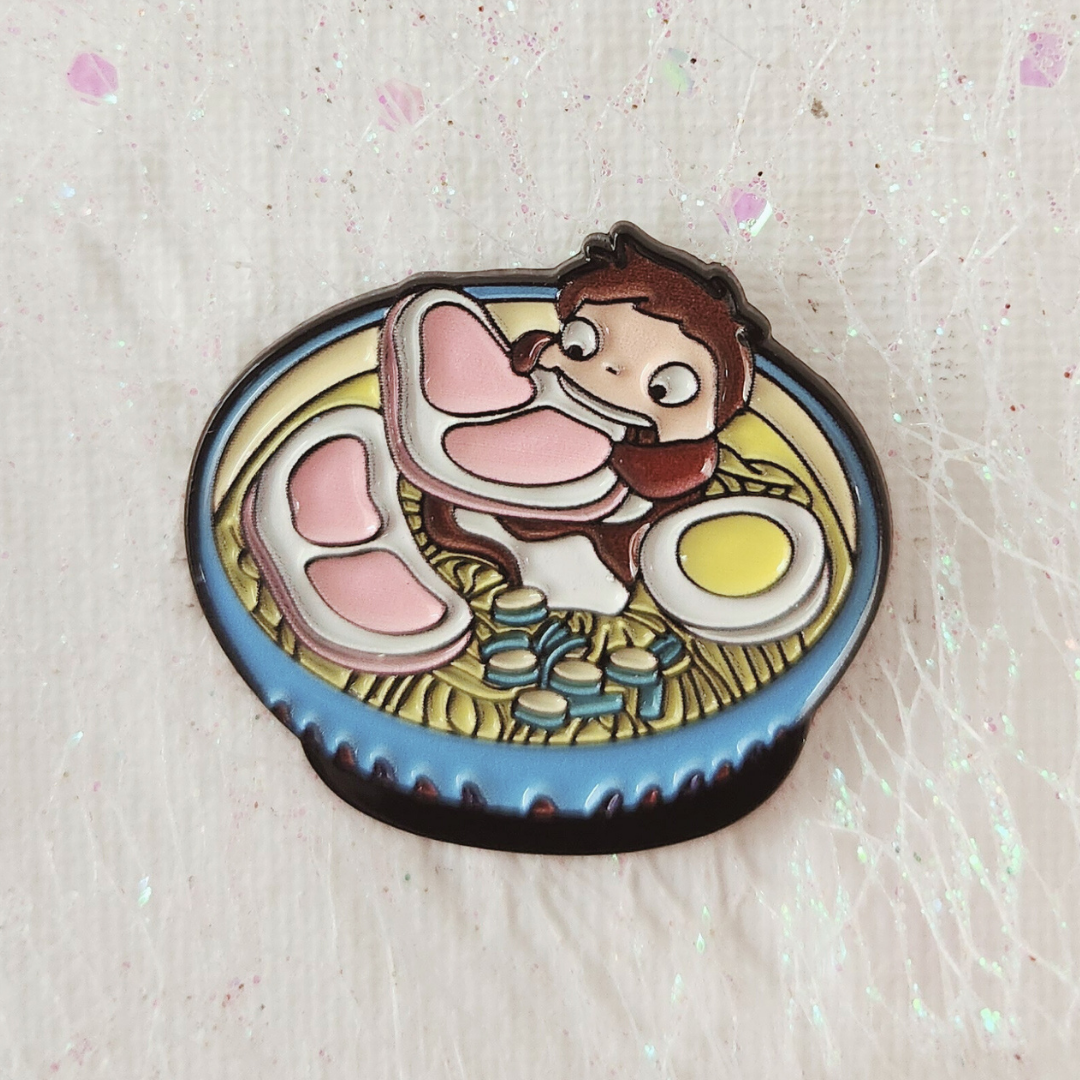 Ponyo Ramen Enamel Pin