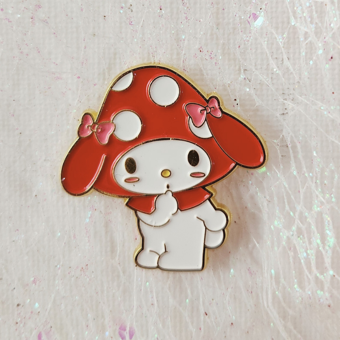 My Melody Mushroom Enamel Pin