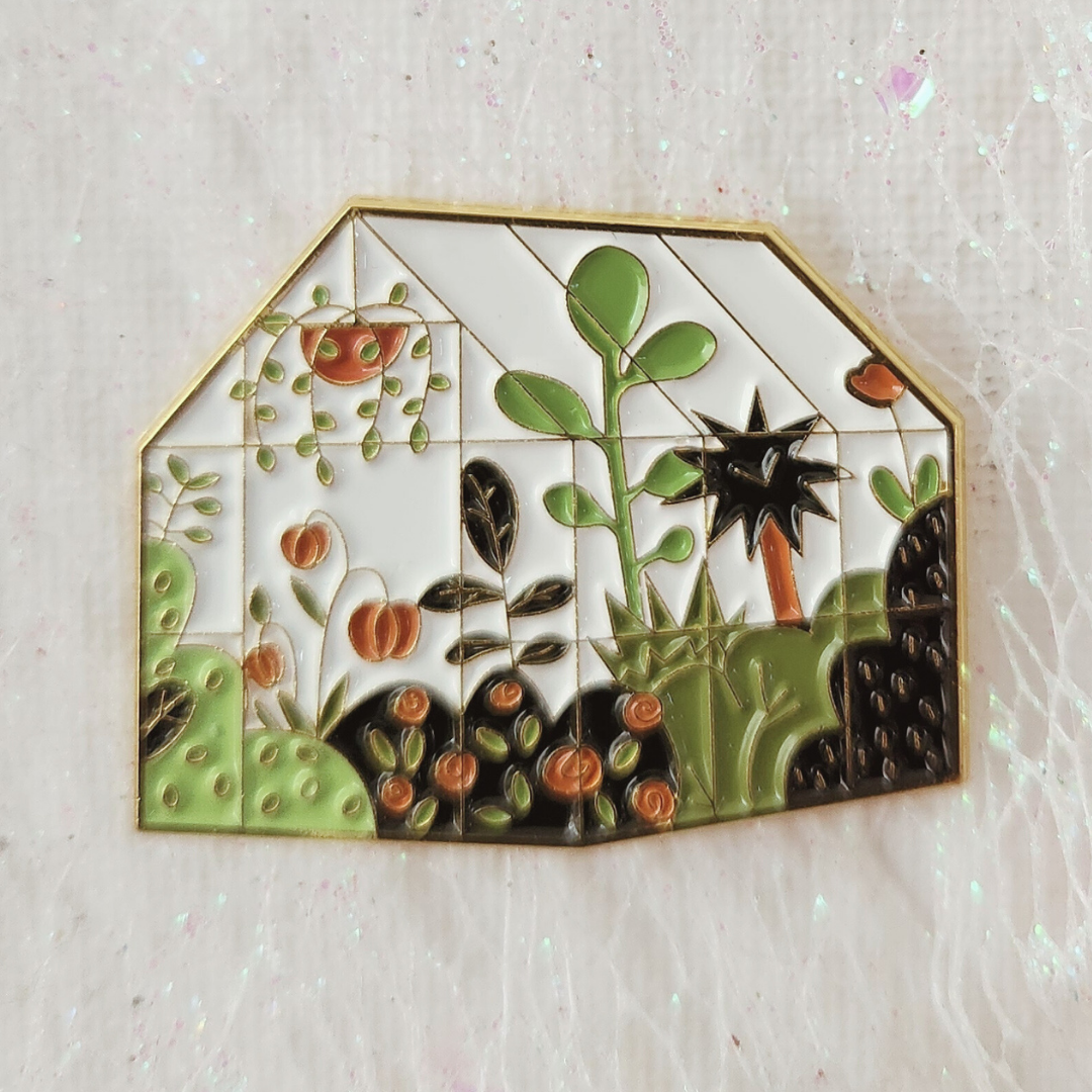 Greenhouse Garden Enamel Pin