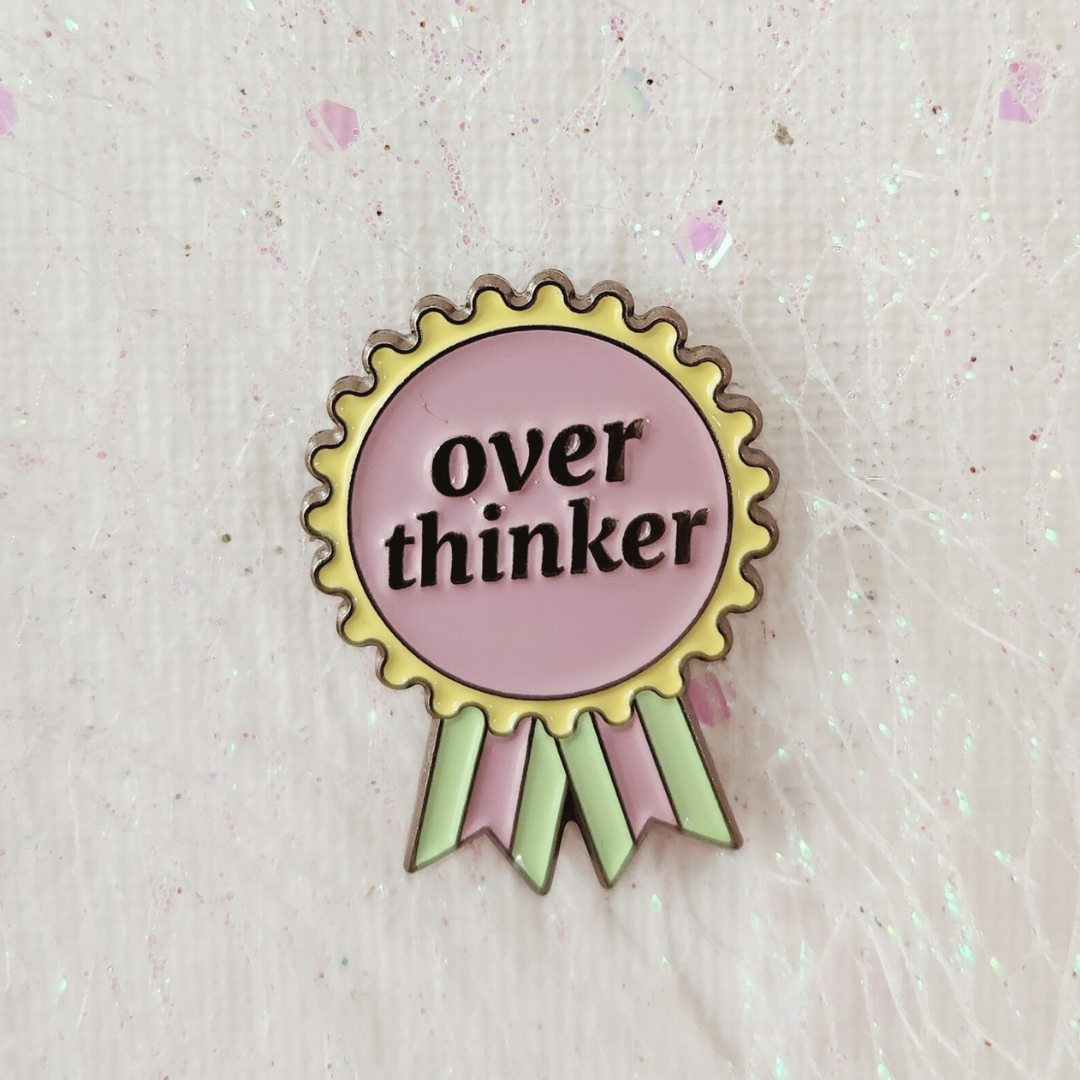 Overthinker Award Enamel Pin