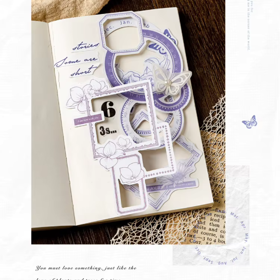 Floral Paper Sticker Frames