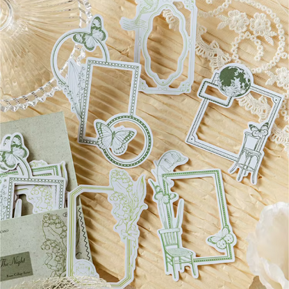 Floral Paper Sticker Frames