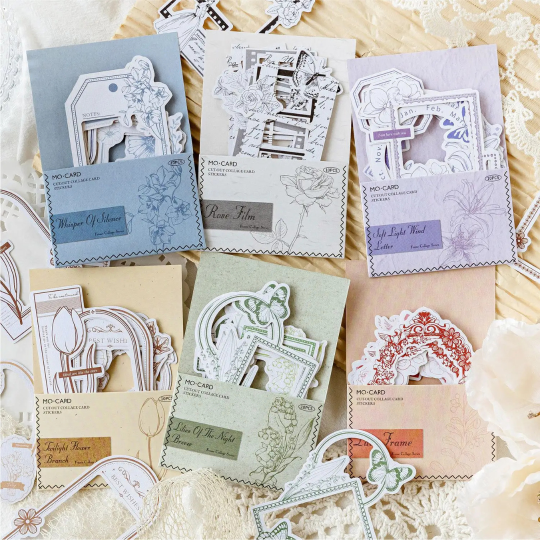 Floral Paper Sticker Frames