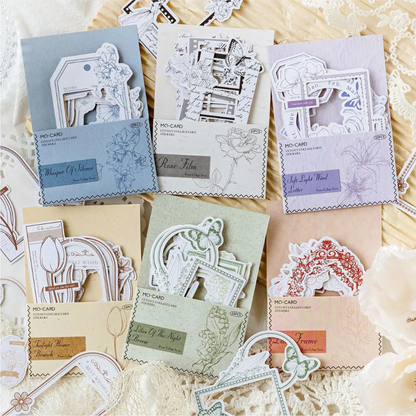 Floral Paper Sticker Frames