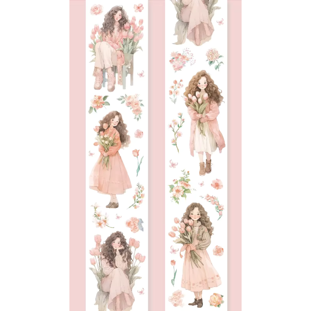 Flower Girl Sticker Tape