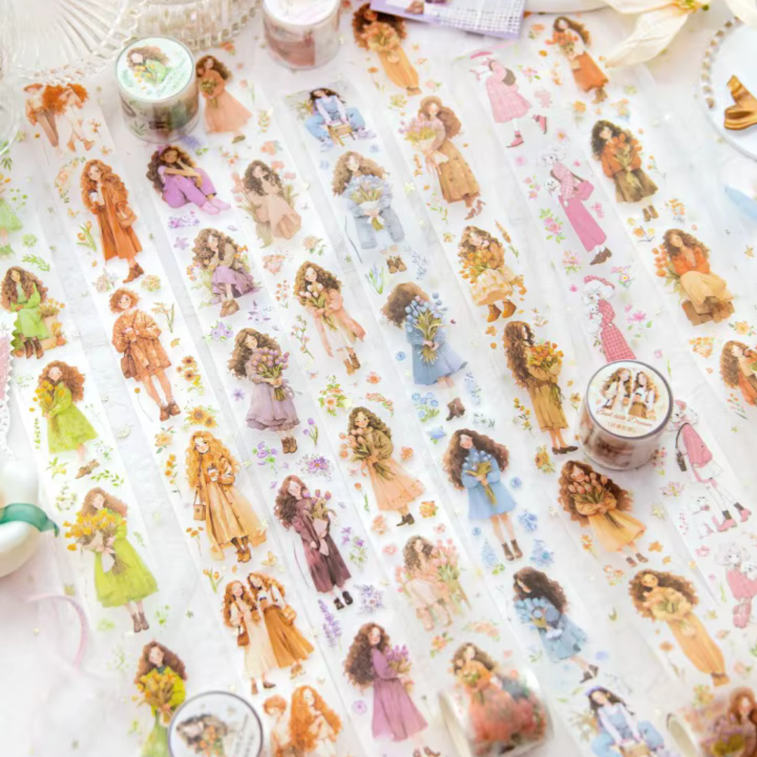 Flower Girl Sticker Tape