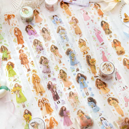 Flower Girl Sticker Tape