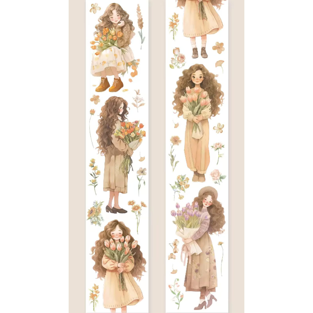 Flower Girl Sticker Tape