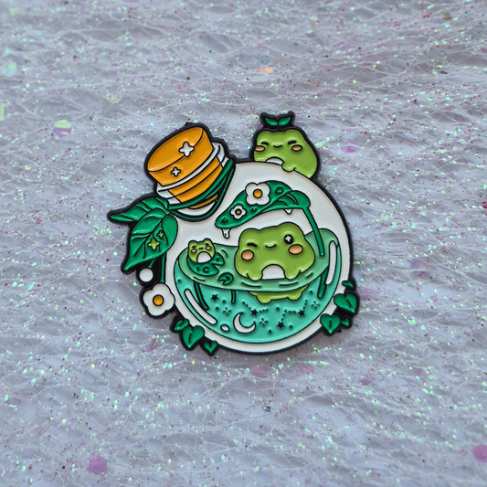Frog Pond Bottle Enamel Alloy Pin