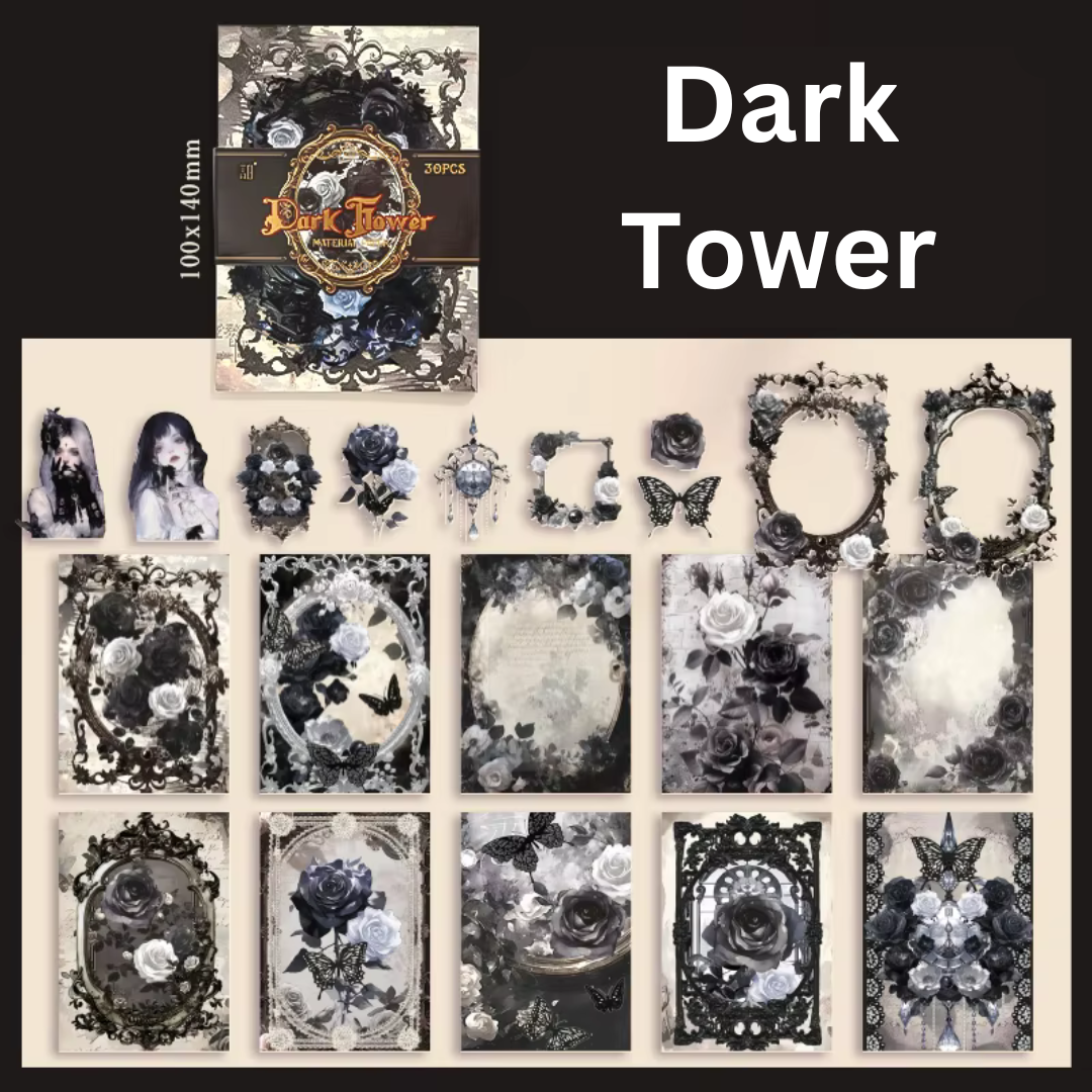 Gothic Rose Sticker and Paper Pack