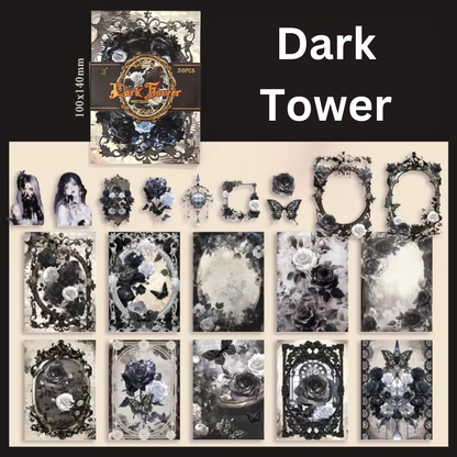Gothic Rose Sticker and Paper Pack